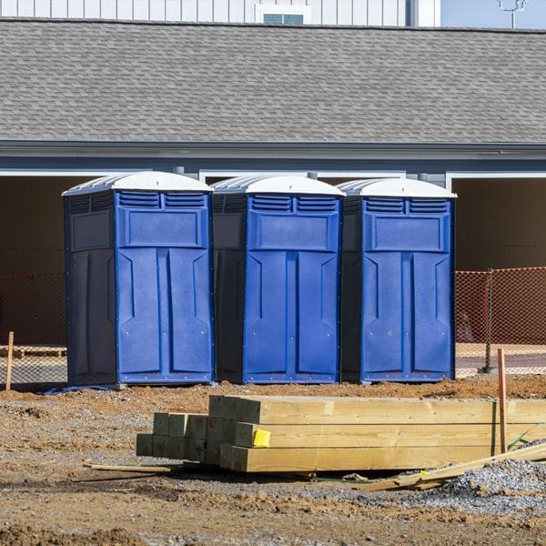 Heavy-duty construction site porta potty in Elk River, Minnesota