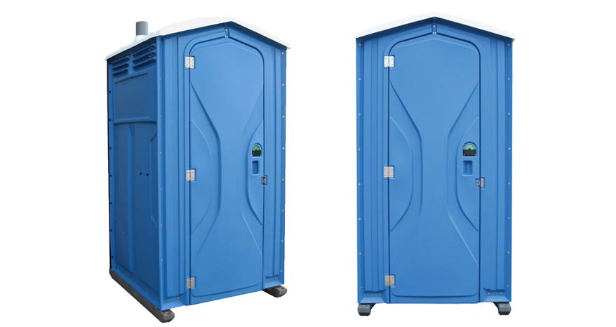Long-term porta potty units on site in Elk River, Minnesota